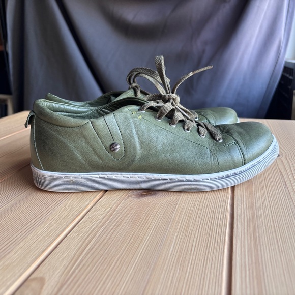 Andrea Conti Leather Lace Up Sneakers Size 38 - Picture 3 of 6